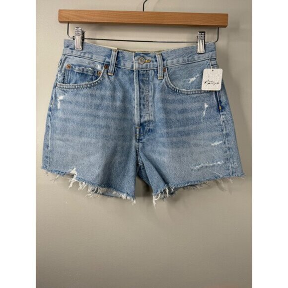 AGOLDE Parker Long Denim Short in Swapmeet Size 26 NWT 138 - Picture 3 of 5